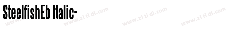 SteelfishEb Italic字体转换